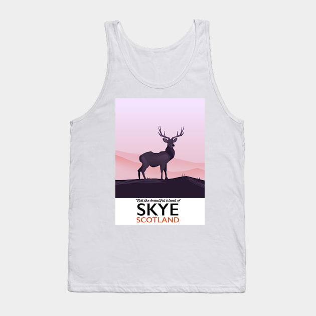 Skye Scotland travel poster Tank Top by nickemporium1